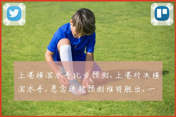 上港横滨水手比分预测,上港对决横滨水手,悬念迭起预测谁将胜出,一触即发